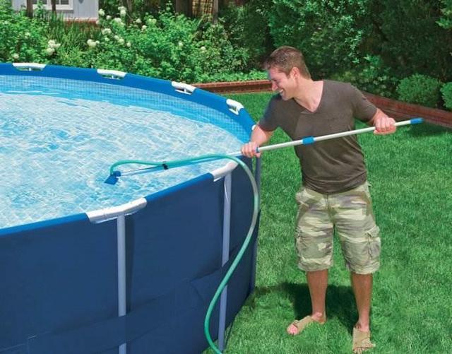 Alt view image 6 of 20 - Intex 28002E Maintenance Pool Kit Vacuum Skimmer & Pole (Pool Sold Separately)