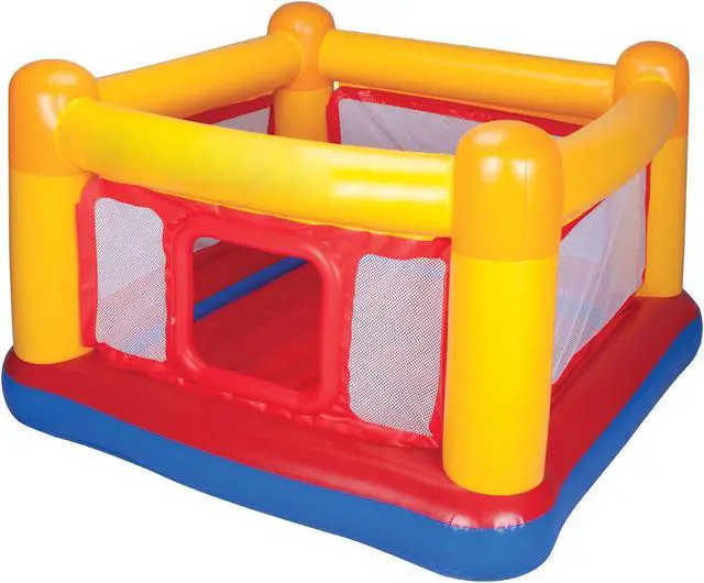 Alt view image 2 of 18 - Intex Inflatable Jump-O-Lene Trampoline Bounce House with Crawl-Thru Door & Net