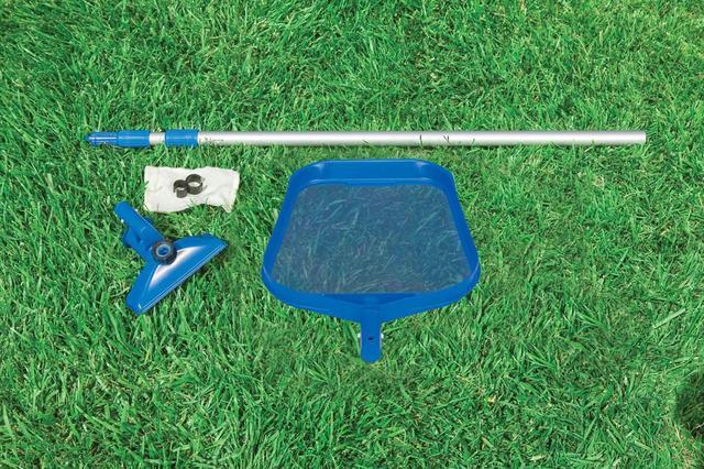 Alt view image 2 of 20 - Intex 28002E Maintenance Pool Kit Vacuum Skimmer & Pole (Pool Sold Separately)