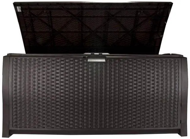 Alt view image 9 of 19 - Suncast DBW9200 Large Deck Box - 13.23 cu ft - 50" x 25.5" x 25.5" - Java