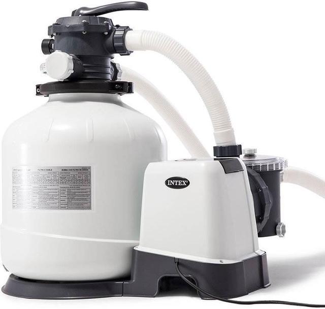 Intex 26651EG 3,000 GPH Above Ground Pool Sand Filter Pump with Automatic  Timer 