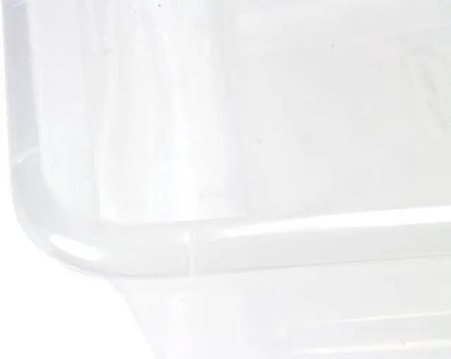 Alt view image 5 of 8 - Sterilite Storage Tote Clear/White  Polypropylene Includes Lid 19608006