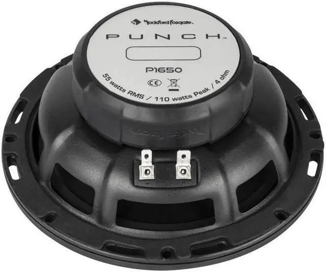 Alt view image 4 of 8 - Rockford Fosgate P1650 6.5" 2-Way Full Range Car Audio Coaxial Speakers, Pair