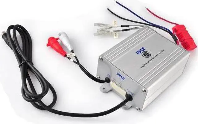 Alt view image 4 of 7 - PYLE PLMRMBT5S Hydra Series 2-Channel 600-Watt Water-Resistant Class AB Marine Amp with Bluetooth(R)