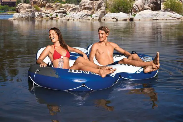 Alt view image 6 of 18 - Intex River Run 2 Person  Inflatable Tube Raft Float with Cooler for Pool & Lake