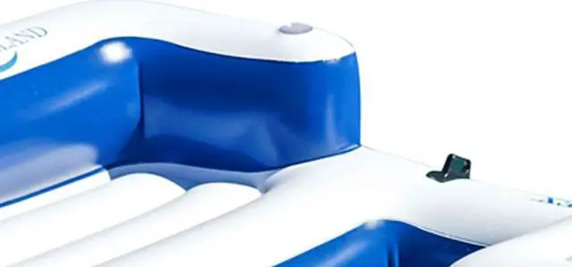 Alt view image 4 of 7 - Intex 58293EP Oasis Island Inflatable Giant 5 Person Lake Floating Lounge Raft