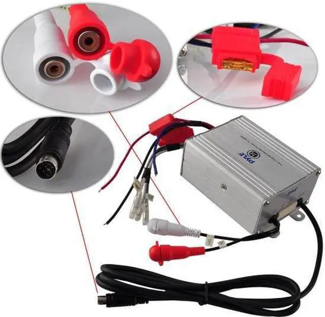 Alt view image 3 of 7 - PYLE PLMRMBT5S Hydra Series 2-Channel 600-Watt Water-Resistant Class AB Marine Amp with Bluetooth(R)