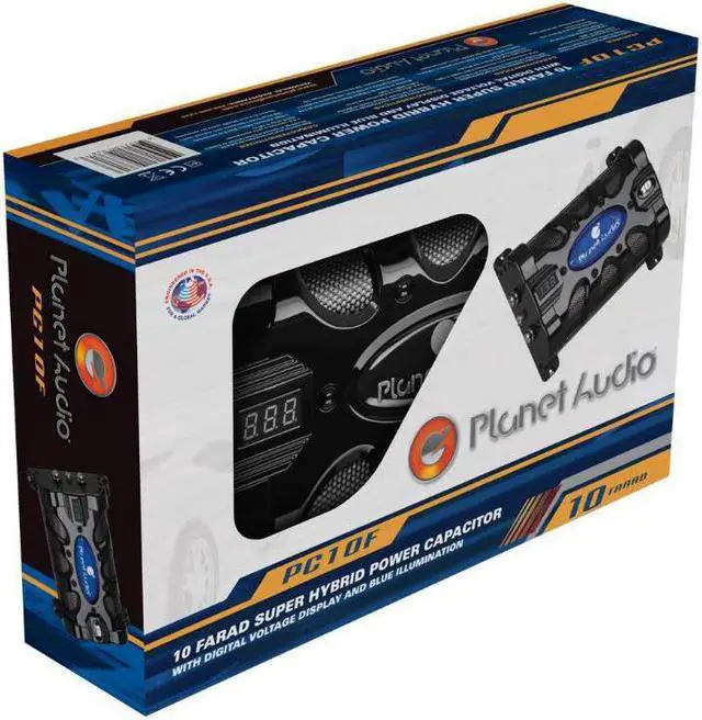 Alt view image 13 of 14 - Planet Audio PC10F 10 Farad 20-Volt Digital LED Car Audio Power Capacitor Cap
