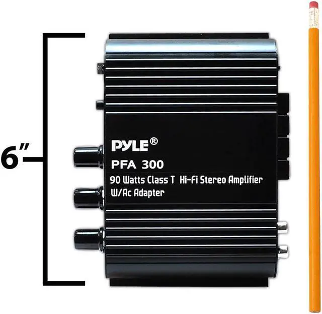 Alt view image 6 of 7 - Pyle - 90 Watts Class T Hi-Fi Stereo Amplifier W/Adapter