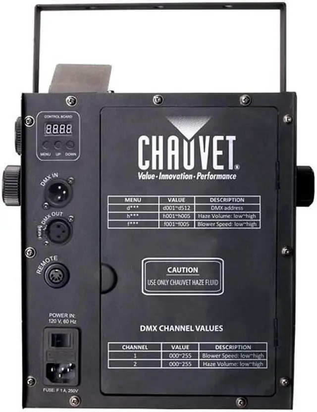 Alt view image 3 of 10 - CHAUVET DJ Hurricane Haze 2D Water-Based DJ Haze/Smoke/Fog Machine with Remote