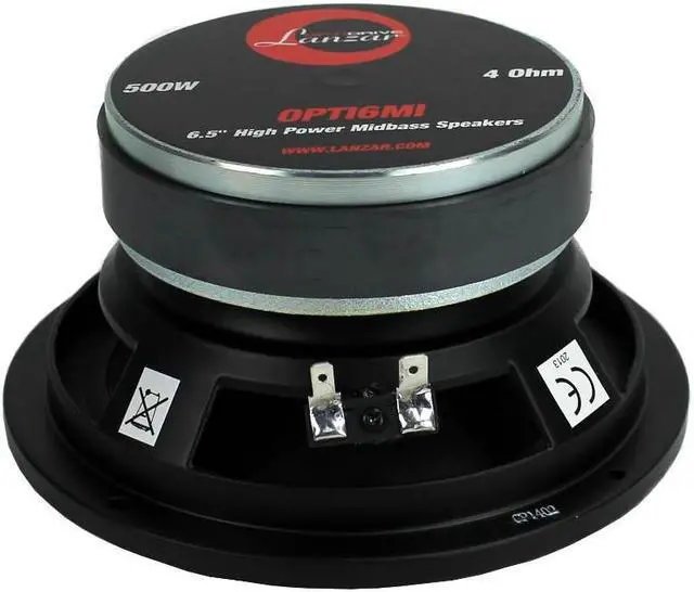 Alt view image 6 of 18 - LANZAR OPTI6MI 6.5" 500W Car Mid bass Mid Range Speaker Audio Stereo