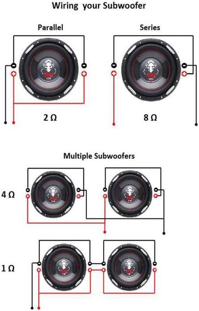 Alt view image 7 of 11 - BOSS Audio Phantom 10" 2100W DVC 4-Ohm Deep Bass Car Subwoofer | P106DVC