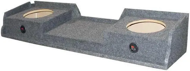Alt view image 5 of 10 - QPOWER GMC12 DF EMPTY WOOFER BOX GMC XCAB '99-06 DOWNFIRING; 2 (12)