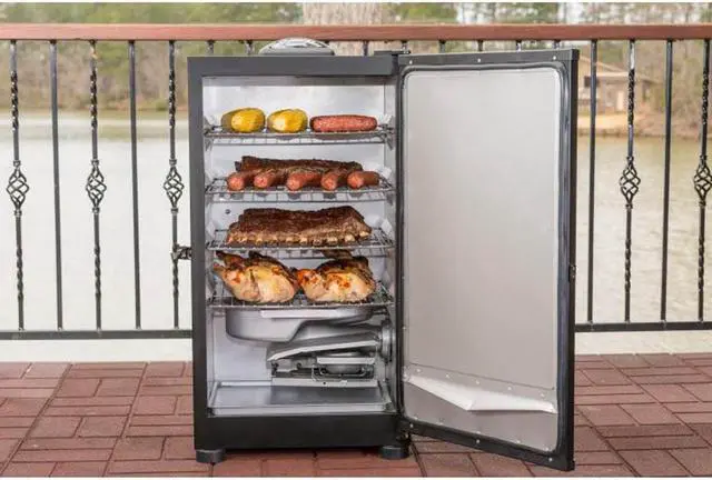 Alt view image 4 of 5 - Masterbuilt Outdoor Barbecue 30" Digital Electric BBQ Meat Smoker Grill, Black