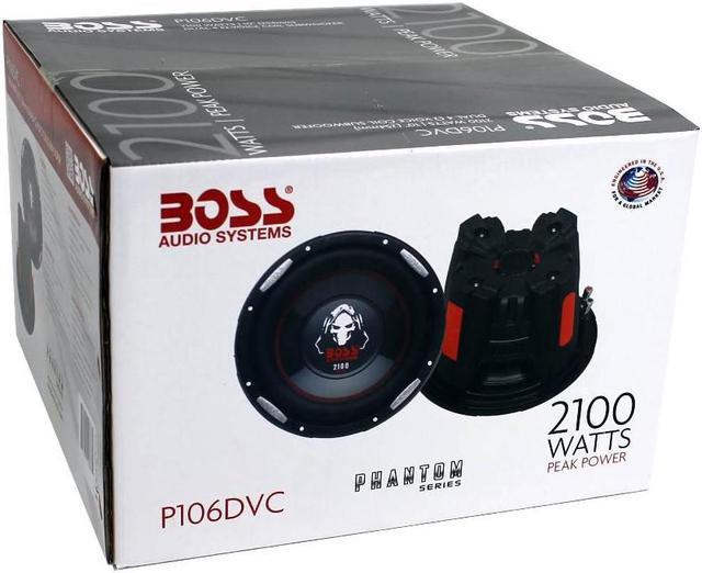 Alt view image 6 of 11 - BOSS Audio Phantom 10" 2100W DVC 4-Ohm Deep Bass Car Subwoofer | P106DVC