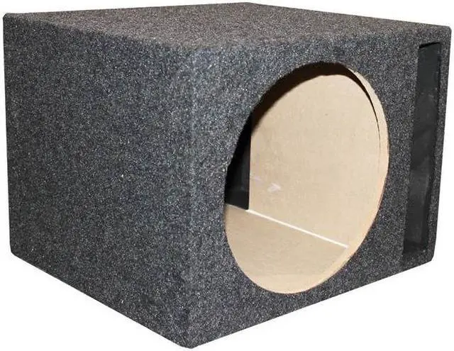 Alt view image 2 of 8 - Qpower QSBASS10 *Sbass10* Empty Woofer Box ; (1)10" Slot Ported