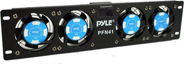 Alt view image 8 of 13 - PylePro PFN41 19 in. Rack Mount Cooling Fan System with Temperature Display
