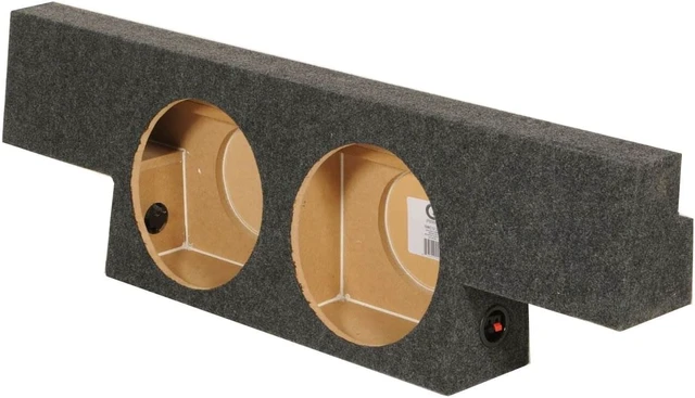 Alt view image 4 of 10 - Qpower QGMC102004 Empty Woofer Enclosure Dual 10" 'T' Shape Crew Cab