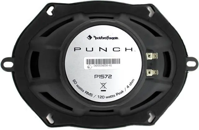 Alt view image 7 of 8 - 2) New Rockford Fosgate P1572 5x7" 120W 2 Way Car Coaxial Speakers Audio Stereo