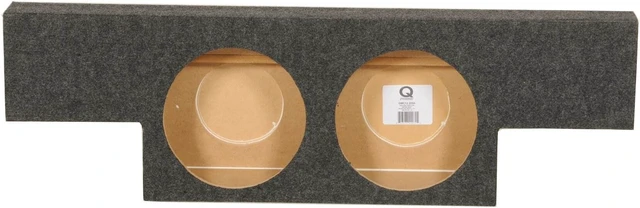 Alt view image 6 of 10 - Qpower QGMC102004 Empty Woofer Enclosure Dual 10" 'T' Shape Crew Cab