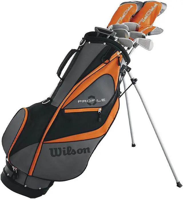 Main image of Wilson Profile XD Teen Right Handed Complete Golf Club Set with Bag, Orange
