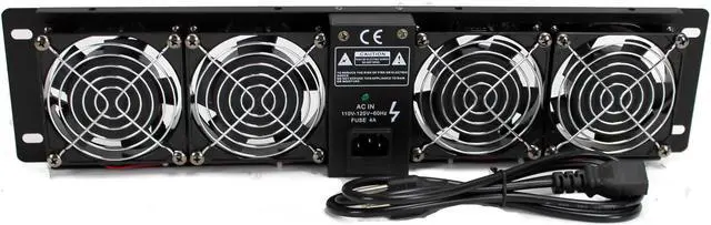 Alt view image 9 of 13 - PylePro PFN41 19 in. Rack Mount Cooling Fan System with Temperature Display