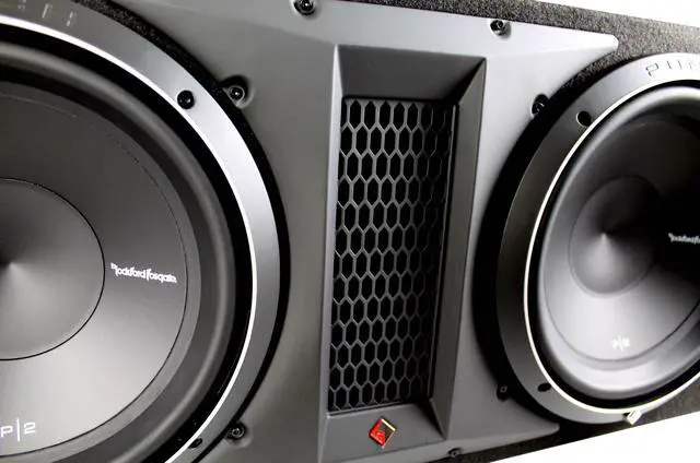 Alt view image 7 of 12 - Rockford Fosgate P2-2X12 12" 1600 Watt Dual Loaded Subwoofer Sub Enclosure