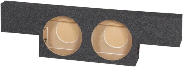 Alt view image 3 of 10 - Qpower QGMC102004 Empty Woofer Enclosure Dual 10" 'T' Shape Crew Cab