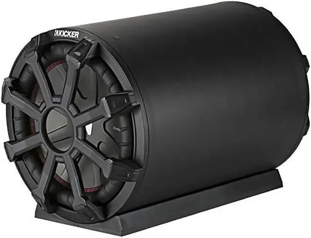 Alt view image 3 of 14 - Kicker CWTB 10 Inch Ultra Deep Loaded Trunk Mounted Tube Sub Speakers, Black