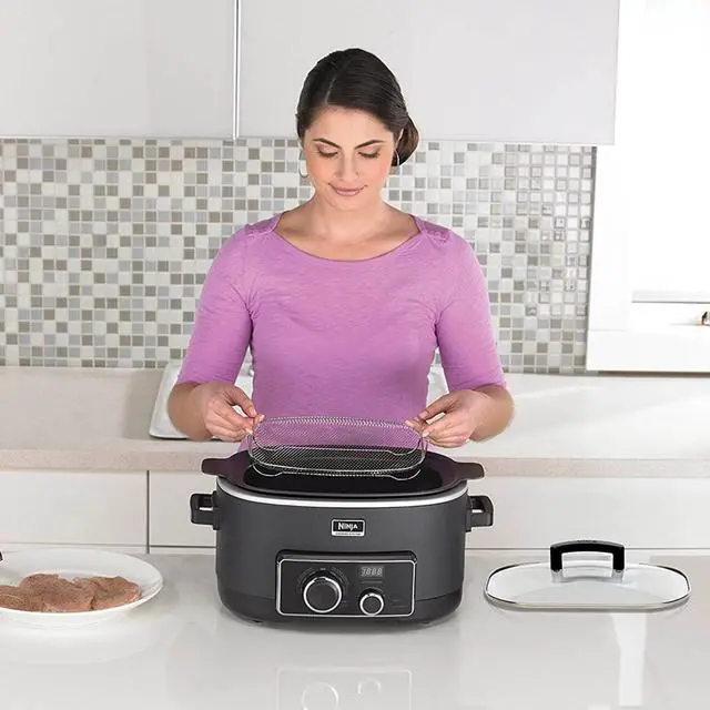 Alt view image 11 of 12 - Ninja MC751 3-in-1 Cooking System with Triple Fusion Heat Technology