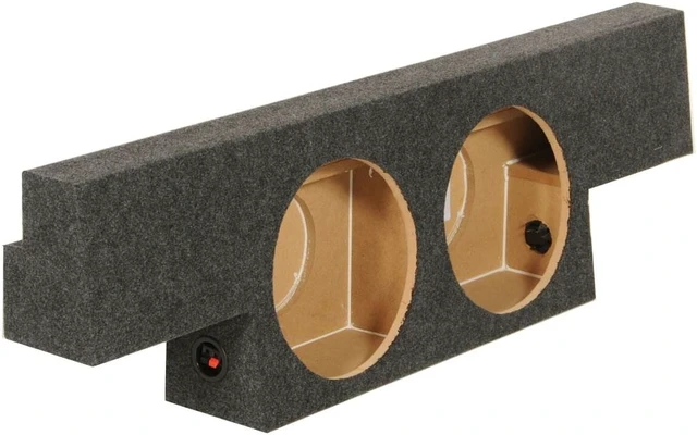 Alt view image 5 of 10 - Qpower QGMC102004 Empty Woofer Enclosure Dual 10" 'T' Shape Crew Cab