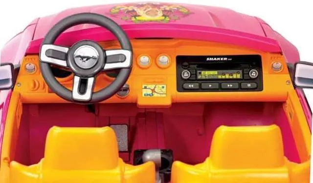 Alt view image 13 of 13 - Fisher-Price Power Wheels Barbie Ford Mustang