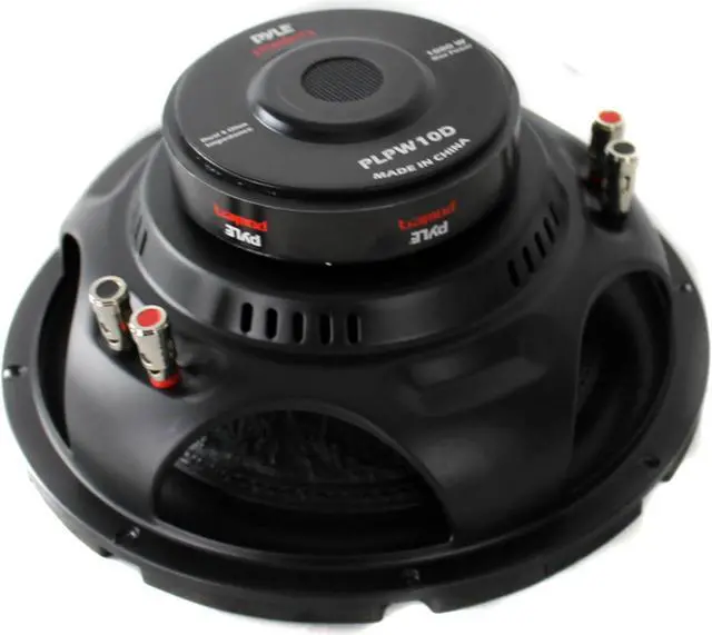 Alt view image 13 of 20 - PYLE PLPW10D Pyle 10 Woofer 500W RMS/1000W Max Dual 4 Ohm Voice Coils