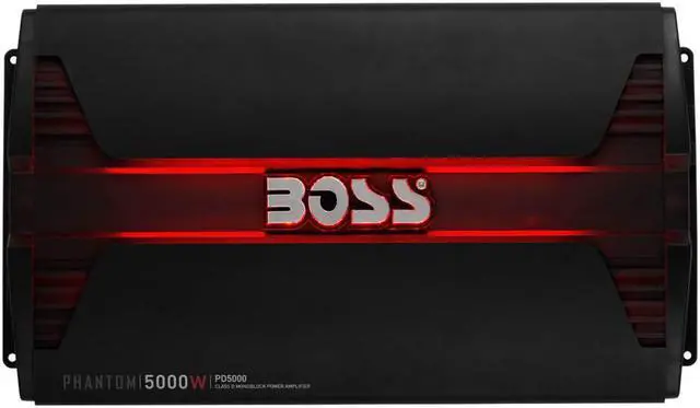 Alt view image 8 of 12 - Boss Audio PD5000 Phantom 5000W Monoblock D Car Audio LED Amplifier with Remote