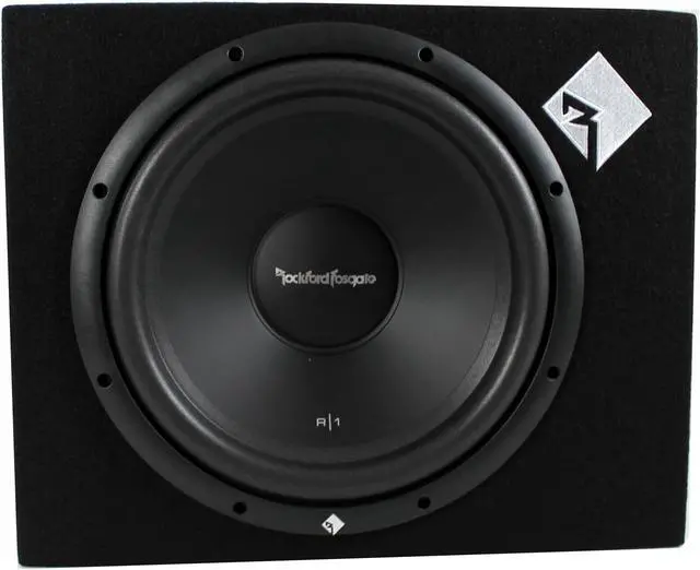 Alt view image 2 of 6 - Rockford Fosgate R1-1X12 12" 400 Watt Loaded Car Subwoofer Sub Enclosure