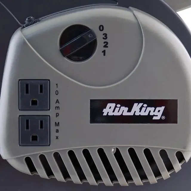 Alt view image 6 of 15 - AIR KING 9550 Portable Blower Fan,120V,310 cfm,Gray, 3 Speed