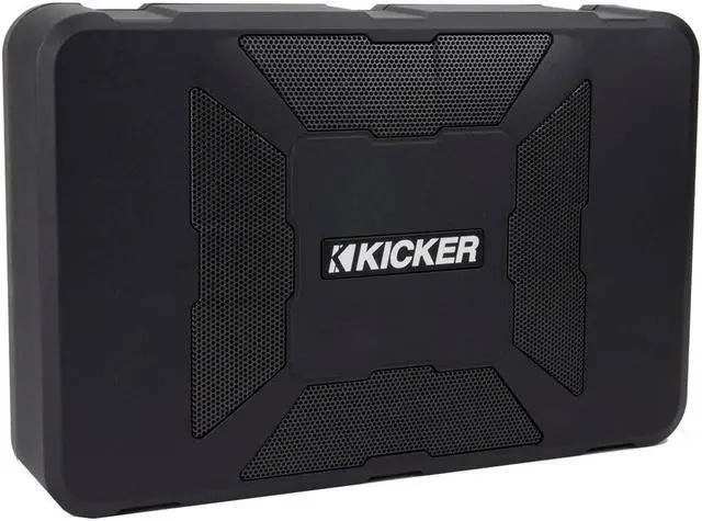 Alt view image 17 of 20 - KICKER 11HS8 8" 150W Hideaway Car Audio Powered Subwoofer Sub Enclosure HS8