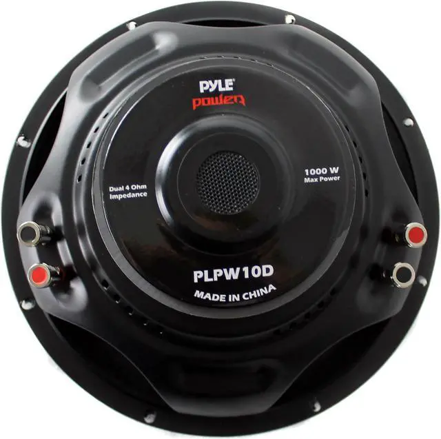Alt view image 12 of 20 - PYLE PLPW10D Pyle 10 Woofer 500W RMS/1000W Max Dual 4 Ohm Voice Coils