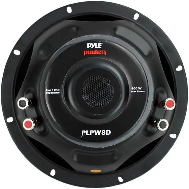 Alt view image 7 of 17 - Pyle PLPW8D Power Series Dual-Voice-Coil 4ohm Subwoofer (8, 800 Watts)