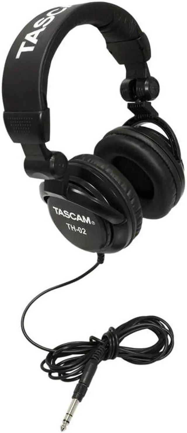 Alt view image 13 of 20 - TASCAM TH-02 Recording Studio Headphones Black