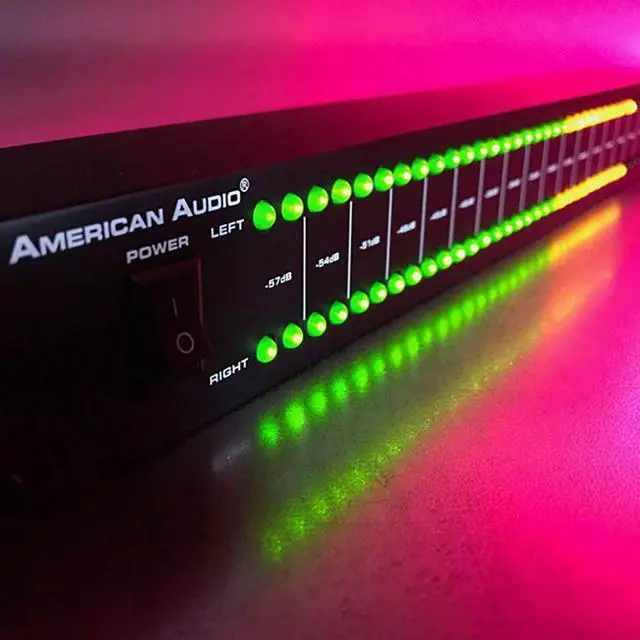Alt view image 2 of 7 - American Audio MKII DB Sound Volume LED Display Monitor Device for Amp Rack