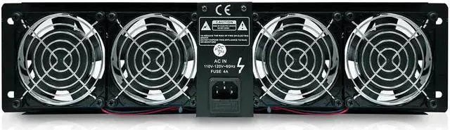 Alt view image 5 of 13 - PylePro PFN41 19 in. Rack Mount Cooling Fan System with Temperature Display