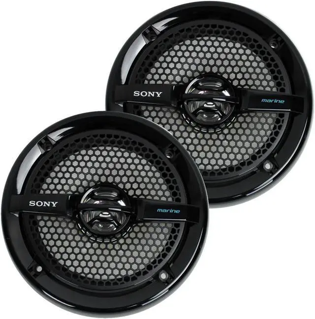 Main image of Sony XS-MP1611B 6.5" 140W Dual Cone ATV/UTV Speakers Stereo Black, 2 Pack