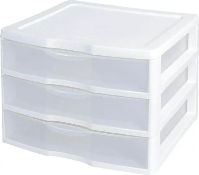 Alt view image 5 of 15 - Sterilite 3-Drawer Organizer - ClearView Wide 2093 - by Sterilite