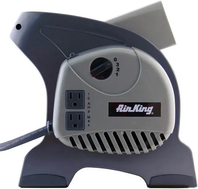 Alt view image 2 of 15 - AIR KING 9550 Portable Blower Fan,120V,310 cfm,Gray, 3 Speed