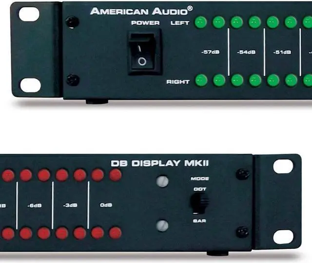 Alt view image 4 of 7 - American Audio MKII DB Sound Volume LED Display Monitor Device for Amp Rack
