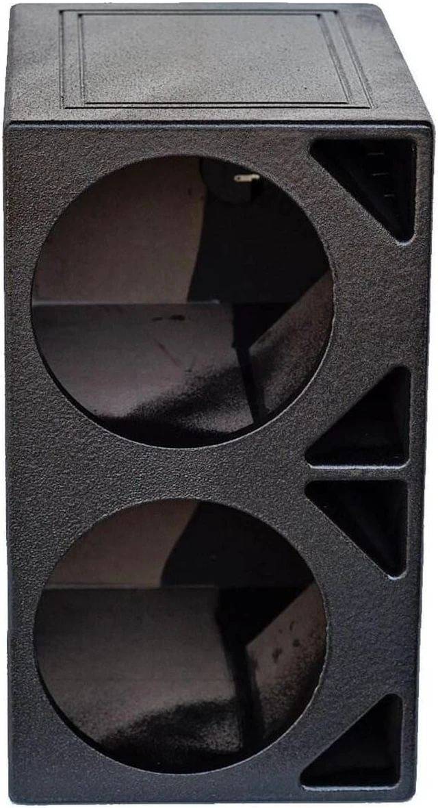 Alt view image 3 of 20 - QPower QBOMB10VL Single 10" Vented Ported Car Subwoofer Sub Box Enclosure QBOMB
