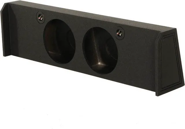 Alt view image 2 of 9 - QPower 10" Downfire 2 Hole 2009-2016 F150 Super Crew Subwoofer Box Enclosure