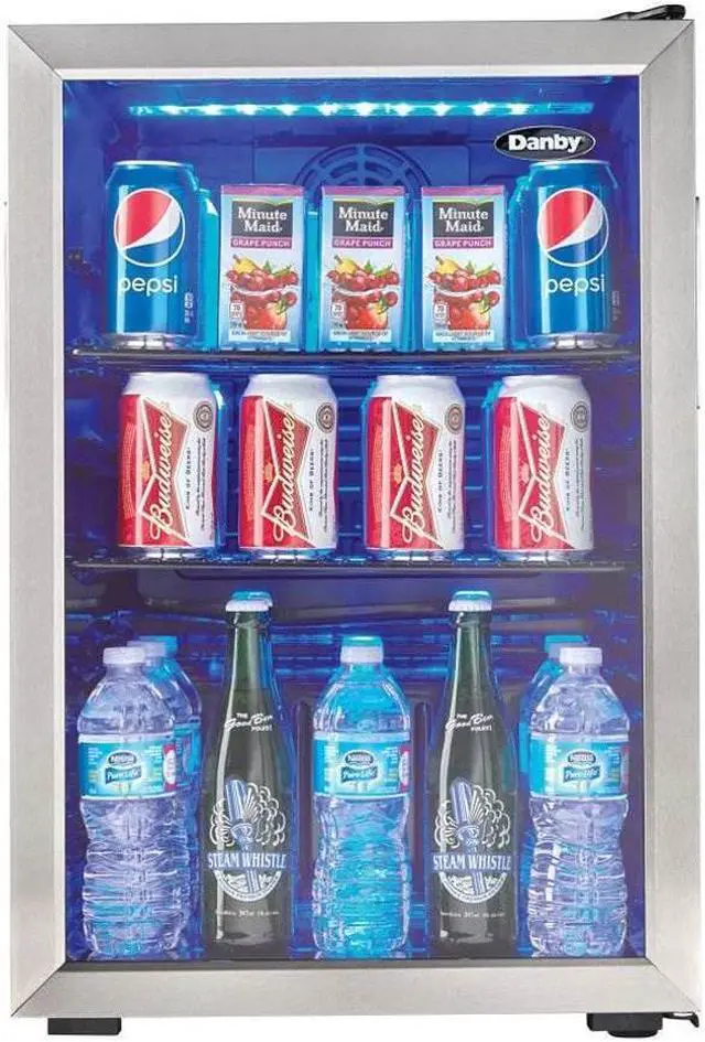 Alt view image 9 of 14 - Danby DBC026A1BSSDB 2.6 cu. ft. Free-Standing Beverage Center in Stainless Steel