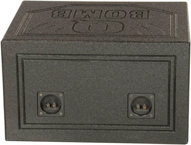 Alt view image 4 of 20 - QPower QBOMB10VL Single 10" Vented Ported Car Subwoofer Sub Box Enclosure QBOMB